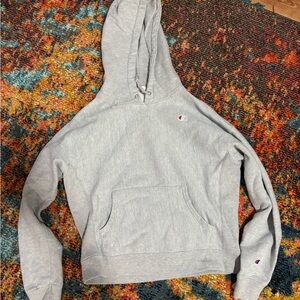 Champion Gray Pullover Hoodie – Classic Fit, Cozy Everyday Essential